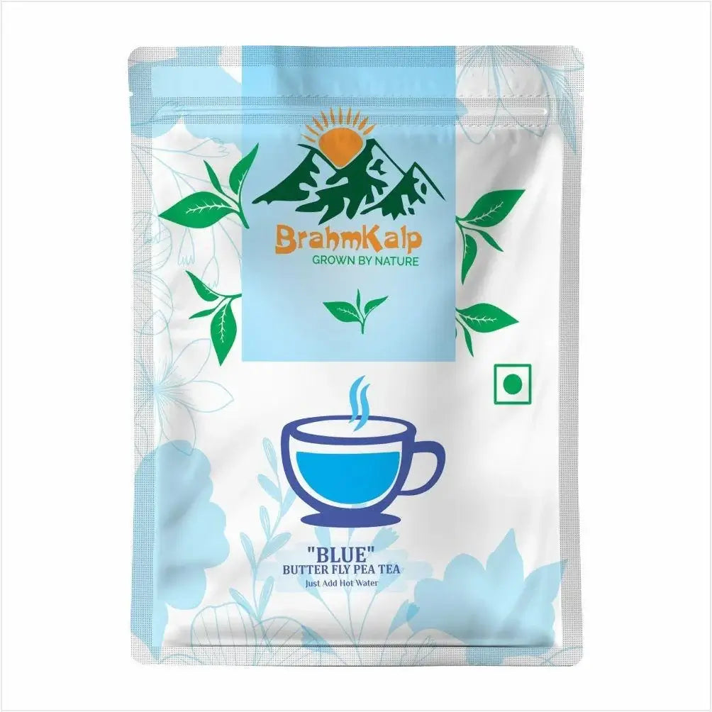Brahmkalp Blue Tea Pouch – Organic butterfly pea flower tea for healthy lifestyle and diabetic care